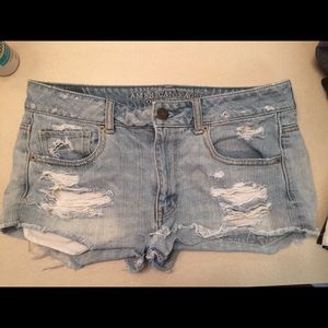american eagle high waisted shorts